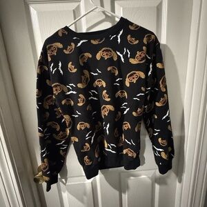 Disney Black and Brown Character Crewneck Sweater
